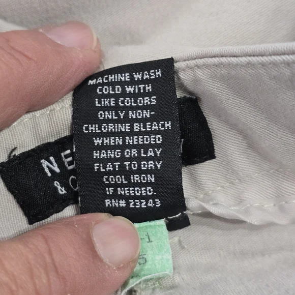 Vintage New York and Company size 10 tall  Light Khaki Slacks EUC - Picture 5 of 5